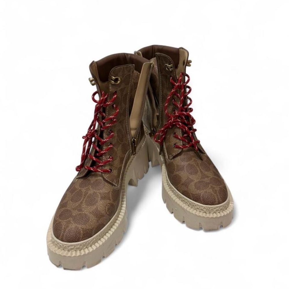 Coach Ainsely Booties in Signature Canvas